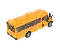 FRCOLOR Bus Scolaire Modèle de Simulation pour Garçon Fille avec Musique Éducatif pour Filles et Garçons pour et de Noël