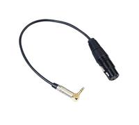 FRCOLOR Câble Adaptateur Audio vers Xlr Femelle Angle Droit Connecteur Cuivre Plaqué Or Câble Audio Jack Robuste pour Microphone et Enregistrement