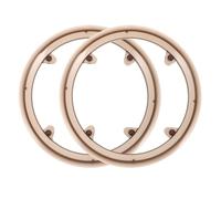 FRCOLOR Cache-chaîne de Vélo en Plastique 2pcs pour Plateau de Vélo de Montagne Protection Précise et Design Élégant à 4 Trous, Accessoire Essentiel pour Cyclisme