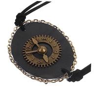 FRCOLOR Cache-œil Pirate Rétro Pu Accessoire De Cosplay Pour Halloween Et Masque Décoratif Avec Motif Punk Unique