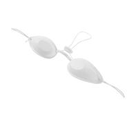 FRCOLOR Cache-œil Réutilisable en Tpu Confortable et Ergonomique pour Épilation et Soins de Beauté, Protection des Yeux Blanche Adaptée Salon