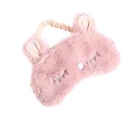 FRCOLOR cache-oeil en peluche Cache-œil de voyage nuances pour les yeux bandés masque oeil de chat masque de sommeil confortable masque pour les yeux pour dormir cache-oeil de sommeil rose