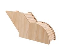 FRCOLOR Cachette Bois pour Hamster avec Tunnel Arche Sécurisé et Surface Douce Maison de Jeu Pratique pour Petits Animaux Facile à Assembler et Nettoyer