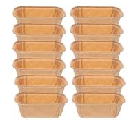 FRCOLOR Caissettes à Cupcake Design Élégant Rectangulaire, Lot de 50 Pièces en Papier Kraft Léger et Polyvalent pour Maison et Pâtisserie