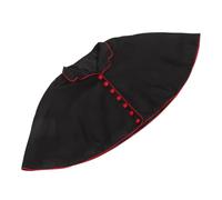 FRCOLOR Cape D’épaule Cléricale en Polyester Noire pour Prêtre et Cérémonie | Design Liturgique Classique, Col Montant Traditionnel, Confortable et Infroissable, Adaptée aux Événements Catholiques