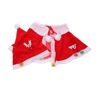 FRCOLOR Cape de Noël Rouge Garçon Fille avec Capuche et Chapeau de Père Noël Cape Velours DouxC pour Fêtes et Spectacles Costume Hiver pour Garçon Fille et Chapeau