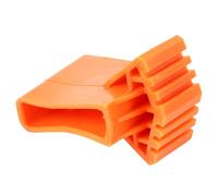 FRCOLOR Capuchons de Pied D'échelle pour Protection des Sols et Stabilité des Escaliers Pliants Multifonctions en Caoutchouc Antidérapants Orange 4 Pièces