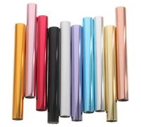 FRCOLOR Capuchons Métalliques de Protection pour Stylo à Ongles 10 Pièces Multicolores Embouts Anti-poussière pour Nail Art Accessoires pour Stylos Manucure pour Salon et Usage