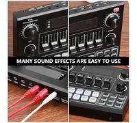 FRCOLOR Carte pour Enregistrement Et Streaming Live Compatible Téléphone Et Ordinateur sans Installation Effets Vocaux Multiples Connexion sans Fil Rapide Et Stable