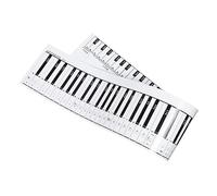 FRCOLOR Cartes de Pratique pour Piano Clés Tableau de Simulation et Guide de Notes pour Débutants Pratique Facile et Matériau Étanche avec Impressions Claires pour Étudiants
