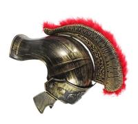 FRCOLOR Casque De Soldat Romain Doré En Plastique Léger, Casque De Cosplay Médiéval, Accessoire De Fête Pour Adultes, Couvre-chef Vintage Pour Carnaval Et Halloween
