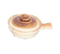 FRCOLOR Casserole en Argile 0,8l Poignée Épaisse Unique, Cuisson Homogène et Économie de Gaz Cuisine Maison et Cuisson Traditionnelle