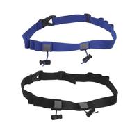 FRCOLOR Ceinture de Course Marathon Élastique Légère avec 6 Boucles | Nylon, Deux Carrés Réfléchissants, Rangement pour Gels Énergétiques, Réglage Rapide, Coureurs et Athlètes