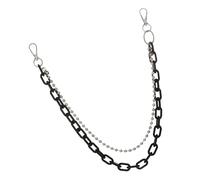 FRCOLOR chaîne de corps chaîne de taille ceintures de chaîne pour les femmes chaîne de jeans punk perles de taille Chaînes du corps pour les femmes chaîne de pantalons pour femmes Noir