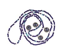 FRCOLOR Chaîne de Perles avec Œil Démon Bleu pour Femmes Chaîne et Minimaliste Accentuant Vos Courbes
