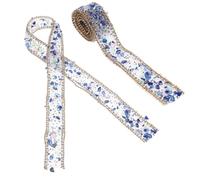 FRCOLOR Chaîne de Strass Décorative à Découper pour Costume, Ruban Bleu