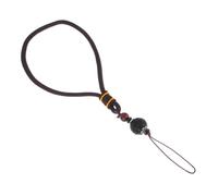 FRCOLOR Chaîne De Téléphone Antidérapante Vajra Bodhi Pour Téléphone Portable Compacte Légère Décoration Suspendue Noire En Bois D’ébène Accessoire Quotidien Pour Adultes