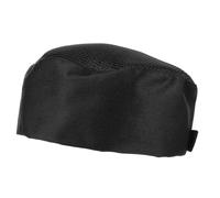 FRCOLOR Chapeau de Chef et Facile à Enfiler Cuisinier Noir en Tissu Confortable Style Classique et Élégant pour Barbecues et Écoles Cuisine