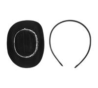 FRCOLOR Chapeau De Déguisement Serre-Tête Bandeau Accessoire De Fête Champêtre Style Vintage Noir