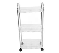 FRCOLOR Chariot De Coiffure Professionnel avec roulettes Organisateur De Rangement Mobile à Plusieurs Niveaux pour Salon Et Salle De Bain