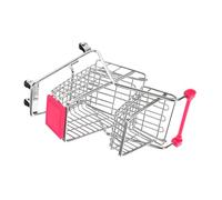FRCOLOR Chariot de Courses Miniature Rose pour Garçon Fille Caddie de Imité Organisateur de Bureau et Décoration Pratique pour Filles et Garçons