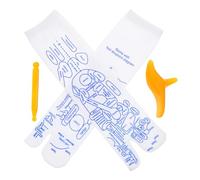 FRCOLOR Chaussettes de Réflexologie pour Hommes Taille Standard, Ensemble de Massage des Pieds 3 Pièces avec Outils D’acupression, Matériau Respirant, Soulagement Quotidien pour Détente