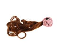 FRCOLOR cheveux bouclés costumes de cosplay mariage brune chic femme perruques de costume drôles scène d'extensions de cheveux Plastique