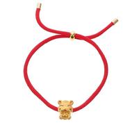FRCOLOR Chinese Zodiac Braided Rope Bracelet With Tiger Charm Adjustable String Bracelet For Men And Women Present For Year Celebrations