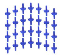 FRCOLOR Clapets Anti-Retour et Flux D'oxygène Lot de 50 pour Aquarium en Plastique Bleu, Valve Unidirectionnelle Prévention Reflux pour Pompe à Air