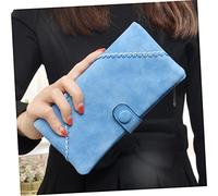 FRCOLOR Clips en Cuir en Dentelle givré Sac à Main Portefeuille pour Femme Portefeuille à Fermeture éclair