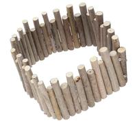 FRCOLOR Clôture en Bois Naturel pour Cage de Hamster 30 Cm, Jeu Résistant aux Morsures, pour Petit Animal, Accessoire Sécurisé pour Environnement de Jeu et Décoration Cage