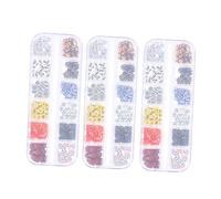 FRCOLOR Coffret de 3 Kits de Tranches de Nail Art pour Halloween 12g-77 Pierres Précieuses Brillantes pour Filles