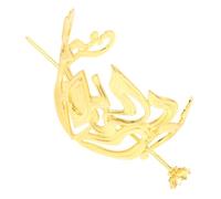 FRCOLOR Coiffe Hanfu Couronne Métal Doré Taille Moyenne Accessoires Coiffure Hommes Costume Chinois Traditionnel Cérémonie