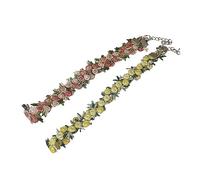 FRCOLOR Collier à Fleurs Ras Cou Décoration Créative Bijoux Pour Femmes Et Filles