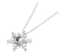 FRCOLOR Collier Argenté Projection Langues Aime pour Femmes et Filles Design Élégant Confortable Peau Cadeau Saint-valentin et