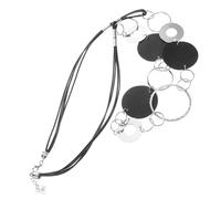 FRCOLOR Collier Chaîne Long Avec Pendentif Disque Bijoux Esprit Pour Femmes Collier Statement Délicat