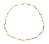 FRCOLOR Collier Cou à Épines Fil de Barbelé Bijoux Punk Unisexe pour Style Hip-hop et Alternatif