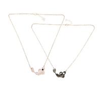 FRCOLOR Collier Couple Pendentif Poissons Assortis pour Femme Collier Amitié pour Couples Cadeaux Romantiques
