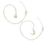 FRCOLOR Collier Couple Soleil et Lune en Fermoir Magnétique Accessoires de Saint-Valentin Bijoux pour Femmes et Hommes pour Petites 1 Pièce
