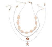 FRCOLOR Collier De Plage Avec Coquillages Naturels Style Hawaïen Bijoux Pour Femmes Pendentif Ras Cou