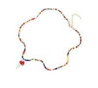 FRCOLOR Collier Élégant pour Clavicule Bijou de Cou Unique et Coloré Collier Bohème