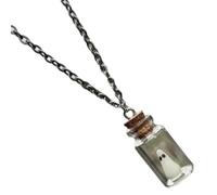 FRCOLOR Collier Pendentif Bouteille en Verre, Style Gothique Halloween
