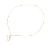 FRCOLOR Collier Pendentif Carte Afrique Chaîne Pull Longue Pour Femmes Bijoux Fantaisie