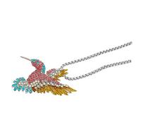 FRCOLOR Collier Pendentif Clavicule Femme Vintage Bijoux de Cou Oiseau Paillettes Accessoire Élégant pour Mariage Taille Unique Design Simple