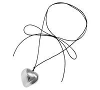 FRCOLOR Collier Pendentif Coeur Colliers Pour Filles Collier Coeur Pour Les Filles Pendentif Coeur D'amour Corde Collier De Cou Pour Femme Délicat Cœur Collier De Mode Velours Coréen