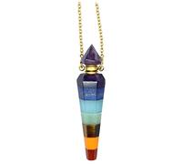 FRCOLOR Collier Pendentif en Coloré pour Femmes Diffuseur d'Huiles Essentielles Pendentif Hexagonal Élégant et Créatif pour et Usage Bouteille à Huile Essentielle