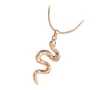 FRCOLOR Collier Pendentif Forme De Serpent Doré Mode Femme Accessoire Europe Et Amérique