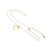 FRCOLOR Collier Pendentif Lapin Lune Chaîne Délicate Pour Femmes Bijoux Minimalistes