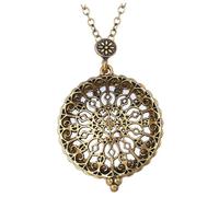 FRCOLOR Collier Pendentif Rétro Alliage Creux Attrape-rêves Femme Accessoire Sous Forme De Bijou Minimaliste or Pour Occasions Festives