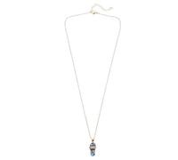 FRCOLOR Collier pour Homme Pendentif Œil en Cuivre Émaillé Chaîne de Clavicule Créative Bijou Couple Original Accessoire pour Présent Saint-Valentin